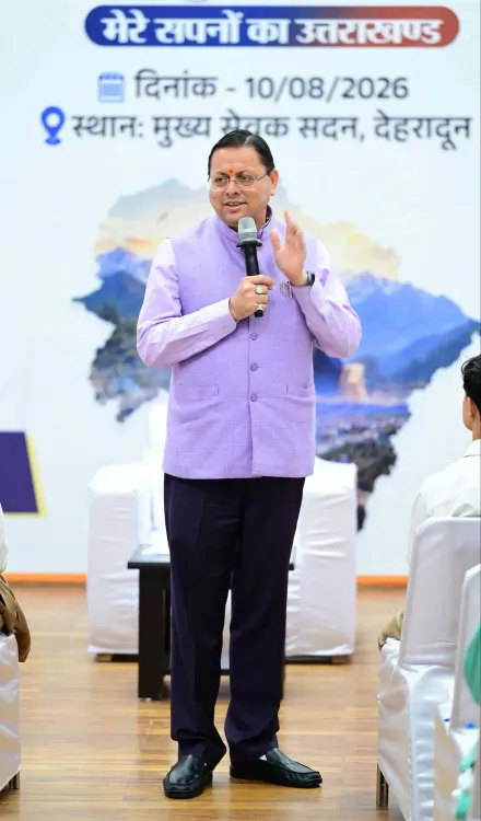 CM Dhami Connects with 3 Lakh Students via Yuva Vidyarthi Manthan