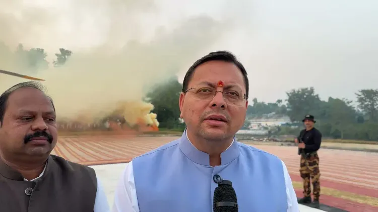CM Dhami demands Akhilesh apology over 'outsider' remark