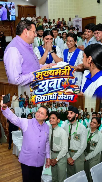 CM Dhami Engages Uttarakhand Youth on State's Future