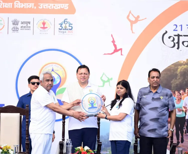 CM Dhami flags off Run for Yoga in Dehradun ahead of 12th Yoga Day