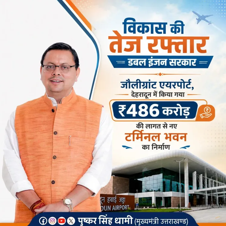 CM Dhami Highlights ₹486 Cr Jolly Grant Terminal Upgrade