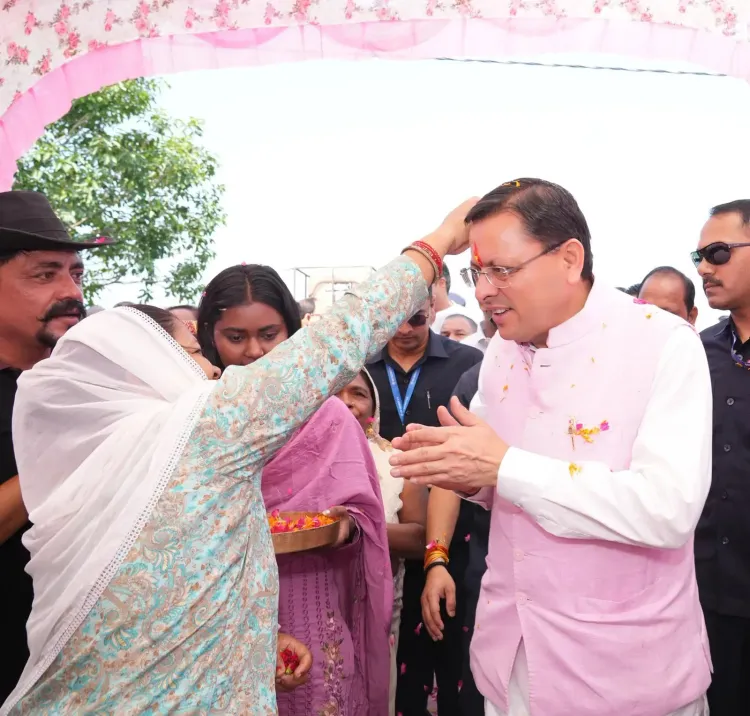 CM Dhami Holds Janata Milan in Khatima's Bagulia