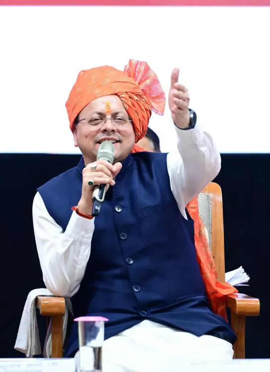 CM Dhami Holds Youth Dialogue in Haridwar, Hears Gen-Z Aspirations