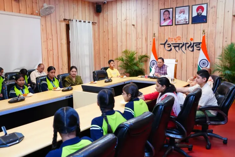 CM Dhami joins girls hostel for Mann Ki Baat 134th episode