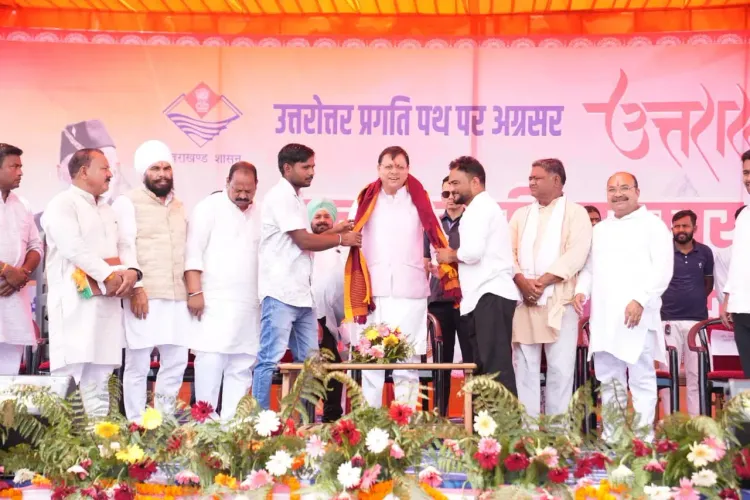 CM Dhami Launches Outreach Drive in Khatima, Inaugurates Didi Cafe