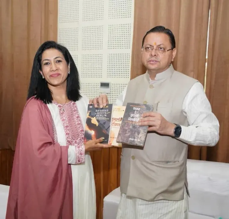 CM Dhami meets author active in Indo-German cultural ties
