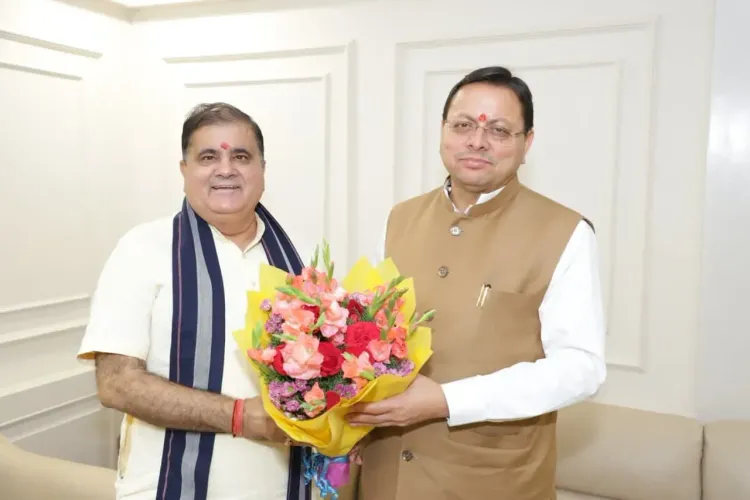 CM Dhami meets BJP state chief Mahendra Bhatt, state issues discussed