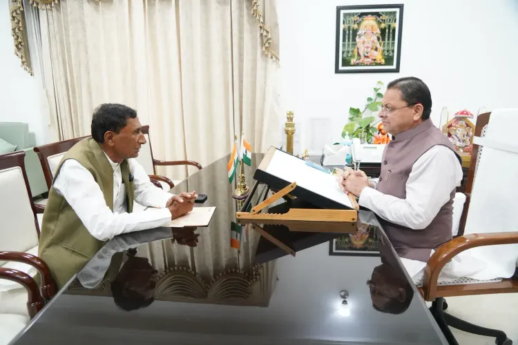 CM Dhami meets Didihat MLA Chufal on constituency development