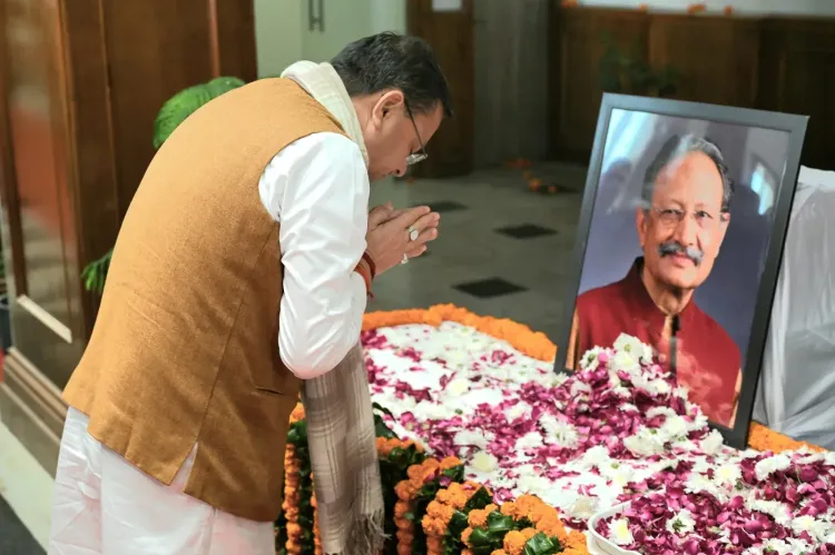 CM Dhami mourns Khanduri: soldier, CM, nation-builder