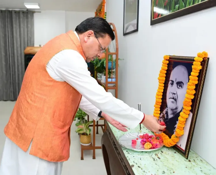 CM Dhami pays tribute to Dr. Shyama Prasad Mukherjee on death anniversary