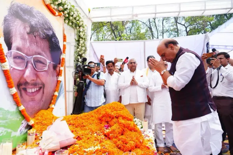 CM Dhami, Rajnath Singh Pay Tribute to Jaspal Rana in Dehradun