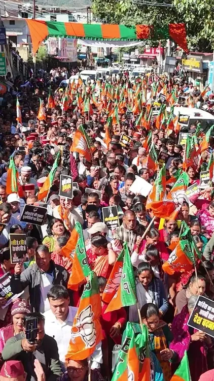 CM Dhami Rallies Srinagar Crowd Against Congress 'Anarchy'