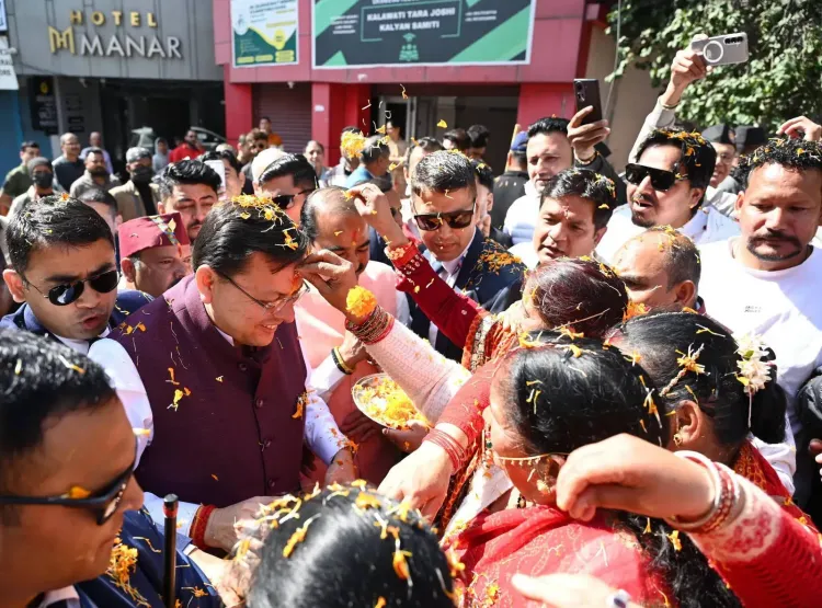 CM Dhami Receives Warm Welcome in Pithoragarh