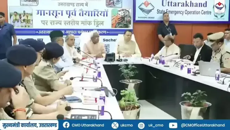 CM Dhami Reviews Pre-Monsoon Disaster Readiness at Uttarakhand SEOC