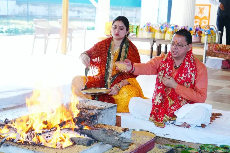 CM Dhami Shares Navratri Kanya Puja Shloka on X