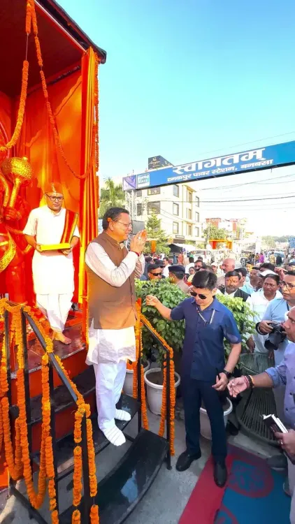 CM Dhami unveils Hanuman statue at Banbasa's Patani Tiraha