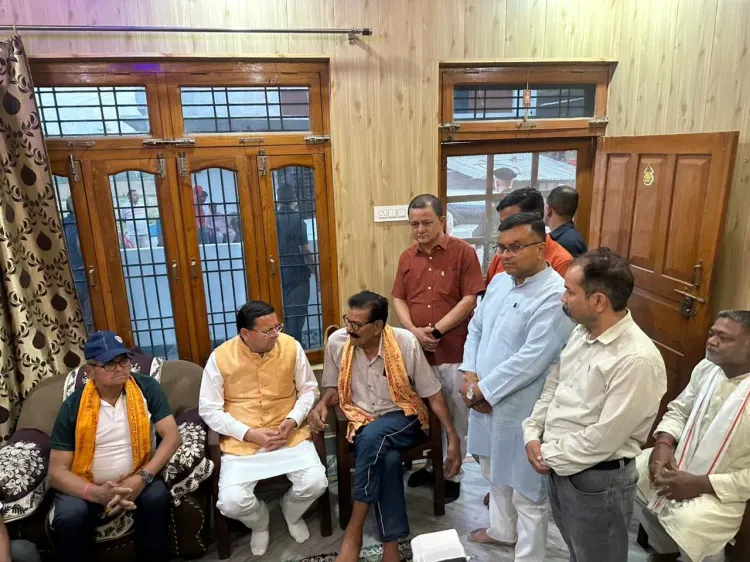 CM Dhami Visits Bereaved Families, Holds Public Hearing in Khatima