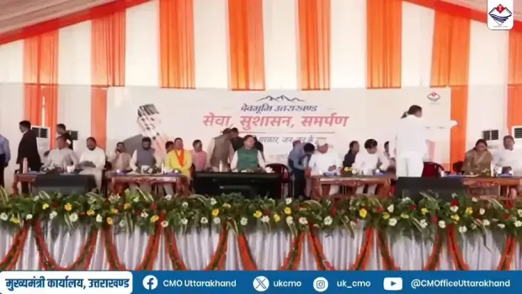 CM Dhami's Jan Jan Ki Sarkar Campaign Crosses 6.5 Lakh Mark