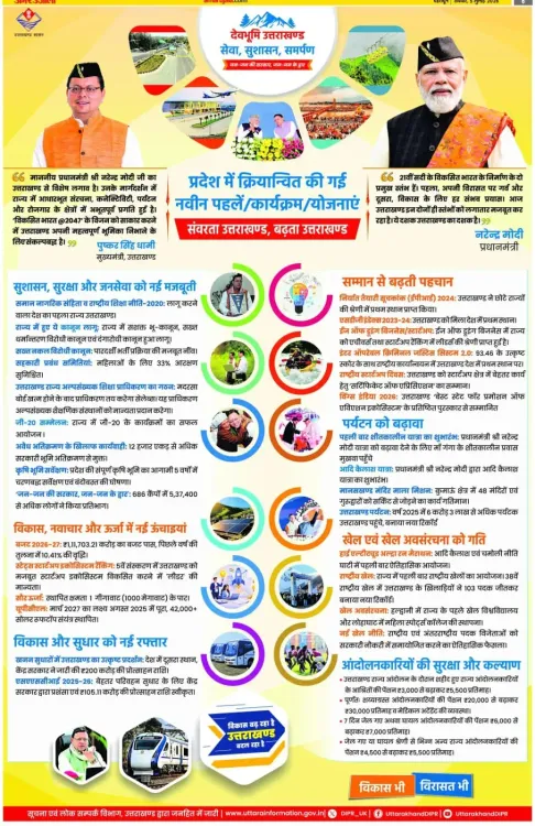 CM Dhami's Office Highlights New Schemes Under 'Seva, Sushasan, Samarpan'
