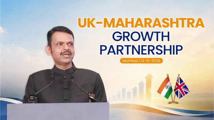 CM Fadnavis addresses UK-Maharashtra Growth Partnership in Mumbai