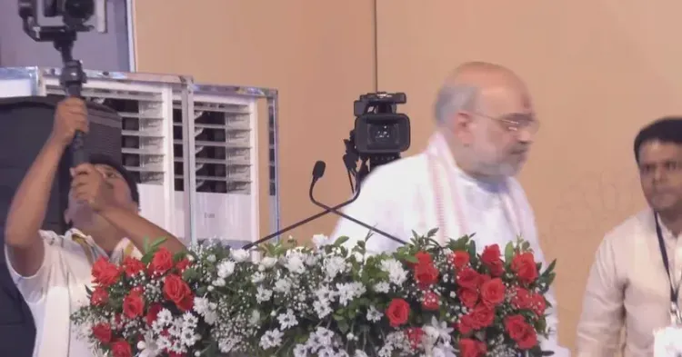 CM Fadnavis, Amit Shah Address Public Rally in Kolhapur