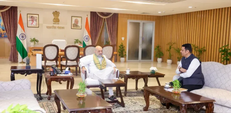 CM Fadnavis Calls on Amit Shah in New Delhi