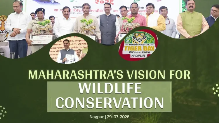 CM Fadnavis Flags Maharashtra's 444 Tigers at Nagpur Event