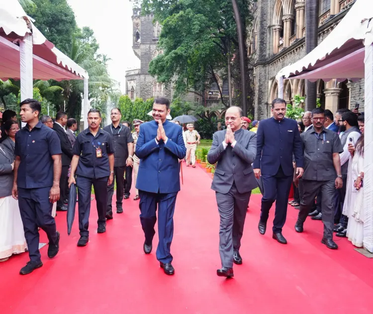 CM Fadnavis joins Independence Day flag hoisting at Bombay High Court