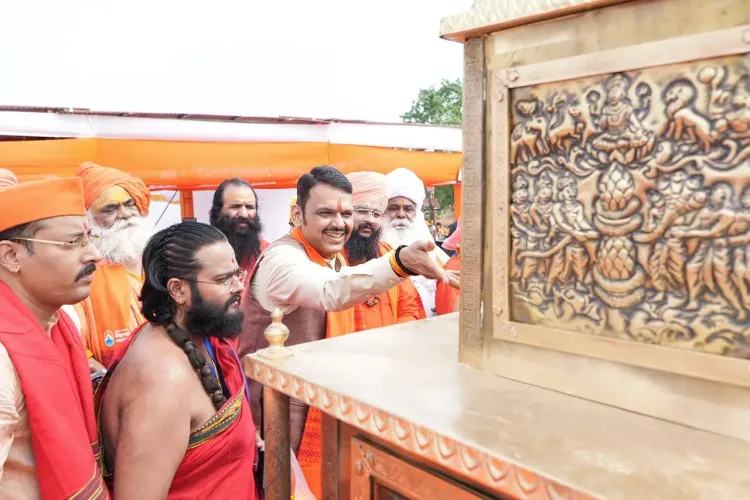 CM Fadnavis Performs Dhwajstambha Puja for Simhastha Kumbh 2027