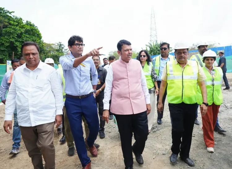 CM Fadnavis Reviews Mumbai North Coastal Road Work at Lokhandwala