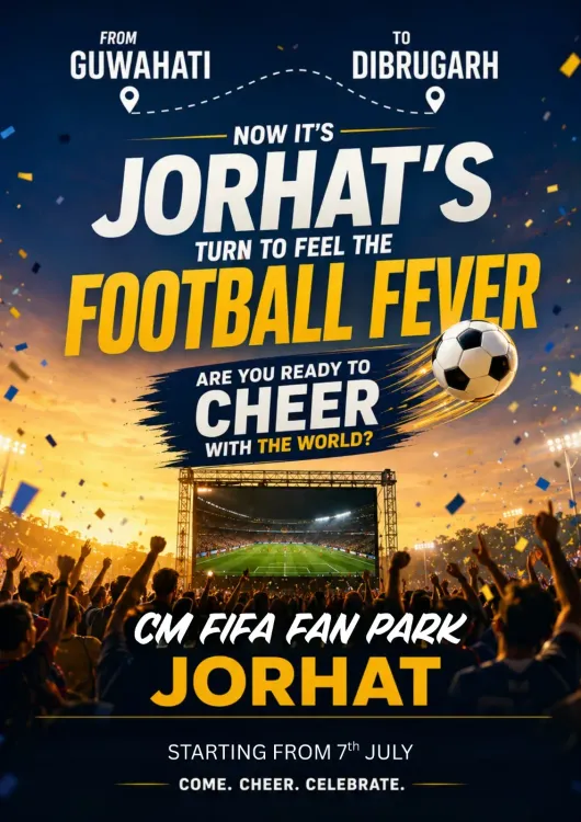 CM FIFA Fan Park Rolls Into Jorhat as Assam's Football Tour Grows