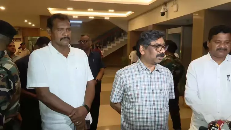 CM Hemant Soren Addresses Media After Review Meet