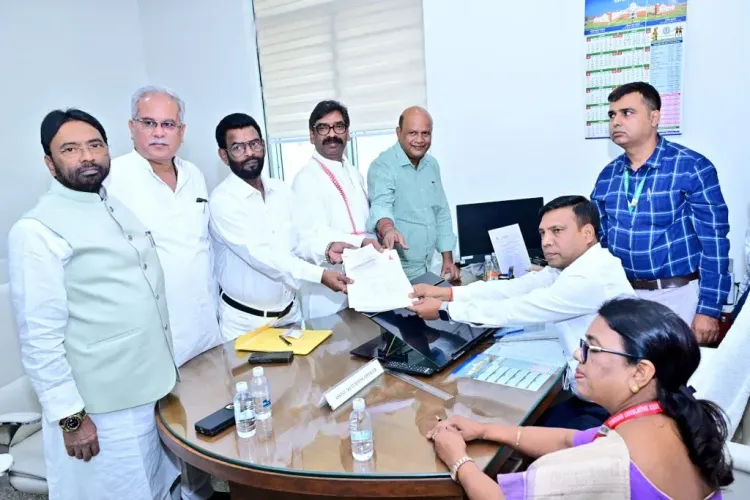 CM Hemant Soren Attends JMM, Congress RS Nomination Filing in Ranchi