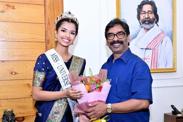 CM Hemant Soren meets Miss Universe Jharkhand 2026 winner