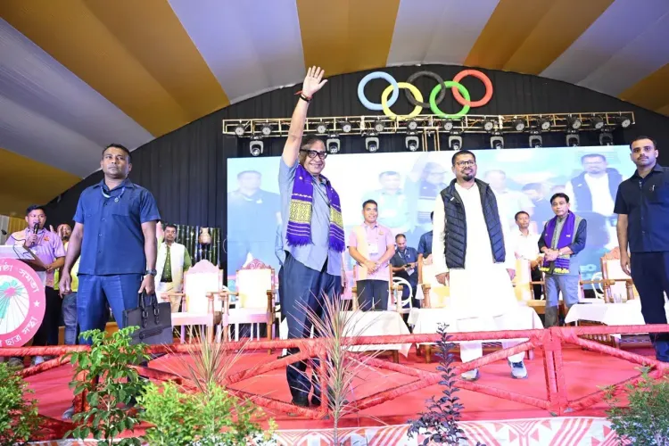 CM Himanta at Moran Tribal Sports Festival in Tinsukia
