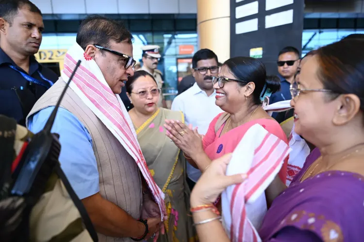 CM Himanta Biswa Sarma arrives at Dibrugarh Airport