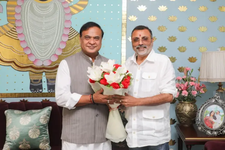 CM Himanta Biswa Sarma Calls on MP Nishikant Dubey in Delhi