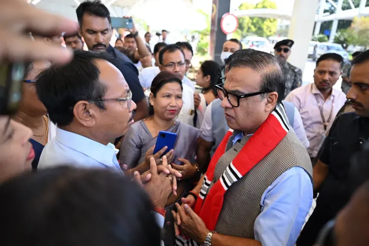 CM Himanta Biswa Sarma Meets People at Dibrugarh Airport