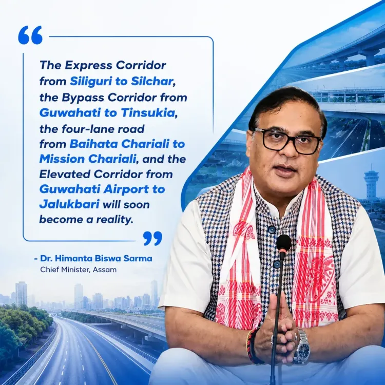 CM Himanta Biswa Sarma to Lead Assam Road Overhaul