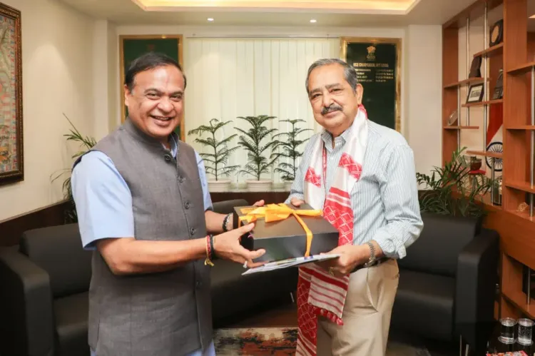 CM Himanta Calls on Ashok Lahiri After NITI Aayog Appointment