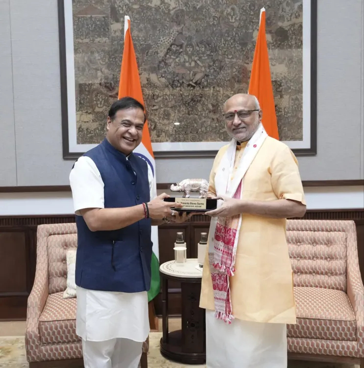 CM Himanta calls on Vice President in New Delhi