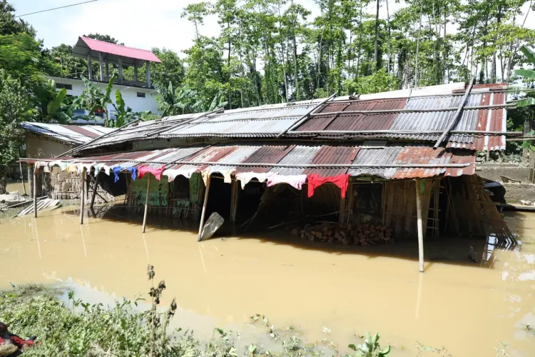 CM Himanta Flags Assam Flood Damage, Vows Rehabilitation