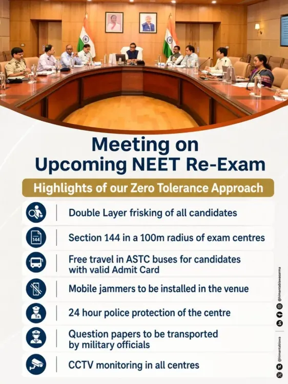 CM Himanta Flags NEET Re-Exam Integrity Steps