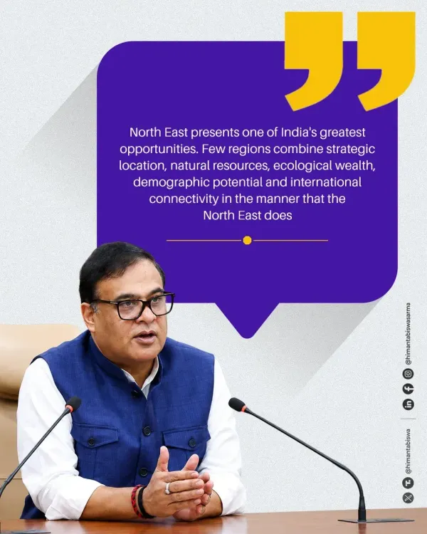 CM Himanta flags North East as hub of opportunity, eyes Viksit future