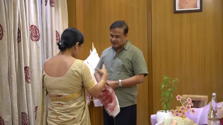 CM Himanta holds party outreach meet at BJP Assam office