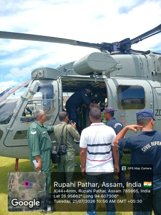 CM Himanta: IAF airdrops 627 kg relief to Nazira flood victims