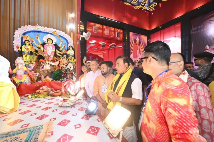 CM Himanta Joins Silchar's Durga Puja, Keeps His Promise