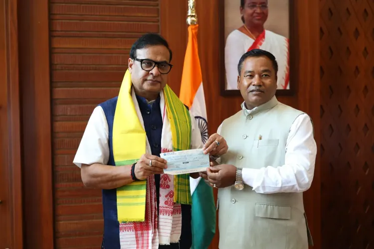 CM Himanta lauds Silchar entrepreneur's donation to Assam CMRF