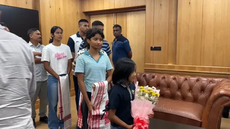 CM Himanta Meets Assam's Young Athletes, Lauds Fitness Zeal