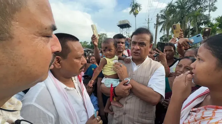 CM Himanta meets child with heart disease in Mahmora, pledges Relief Fund aid